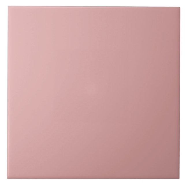 Pale Pastel Rose Pink tile (Front)