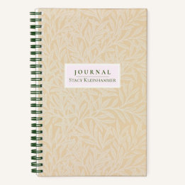 Pale Pastel Willow William Morris Dotted Journal