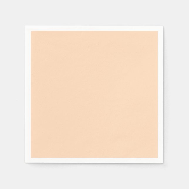 Pale Peach Angelskin Coral Pastel in Summer Gazebo Paper Napkins (Front)