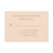 Pale Peach Custom Wedding RSVP Card