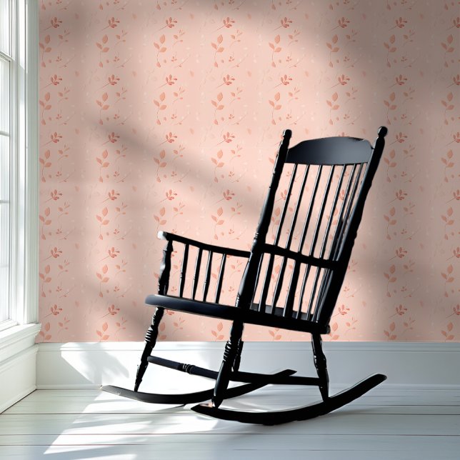 Pale Peach Delicate Floral Wallpaper (Creator Uploaded)