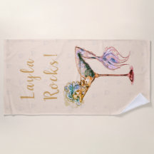 Pale Peach Mermaid Glass