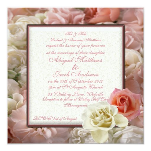 Pale Pink Wedding Invitations 10