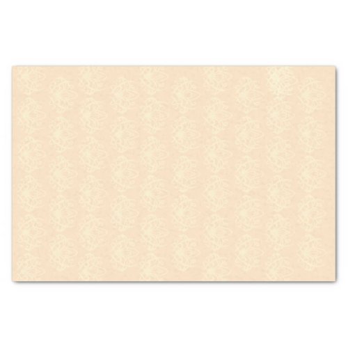 Pale Peaches and Cream Damask Tissue Paper