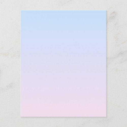 Pale Pink and Blue Gradient Background Flyer
