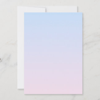 Pale Pink and Blue Gradient Background Invitation