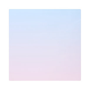 Pale Pink and Blue Gradient Background Metal Print
