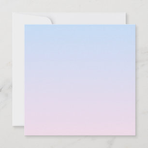 Pale Pink and Blue Gradient Background Note Card
