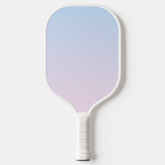 Pale Pink and Blue Gradient Background Pickleball Paddle