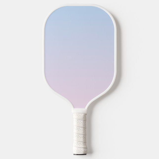 Pale Pink and Blue Gradient Background Pickleball Paddle (Front)