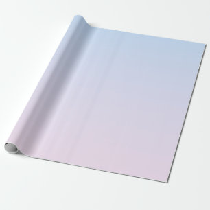 Pale Pink and Blue Gradient Background Wrapping Paper