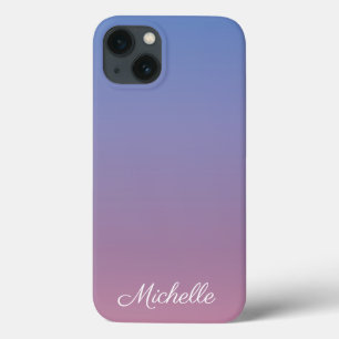 Pale pink and blue gradient ombre Case-Mate iPhone 13 Case