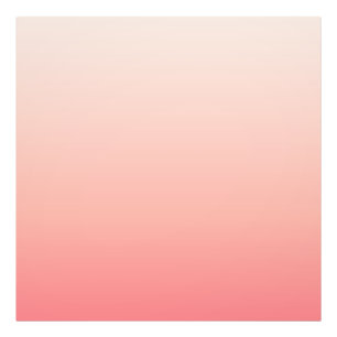 Pale pink and peach gradient photo print