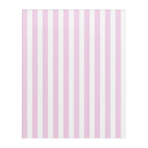 Pale pink and white candy stripes acrylic print