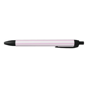 Pale pink and white candy stripes pen