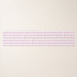 Pale pink and white candy stripes scarf