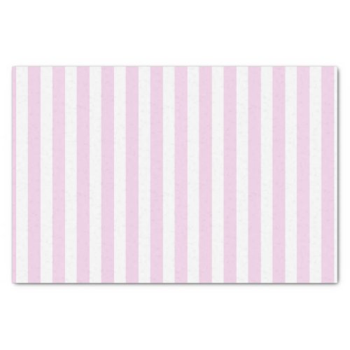 Pale pink and white candy stripes tissue paper