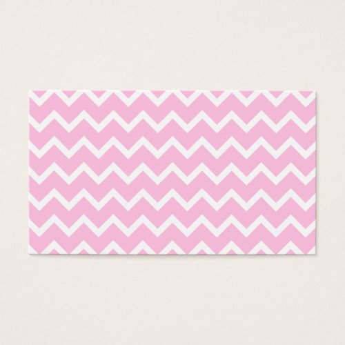 Pale Pink and White Zigzag Pattern. Business Cards