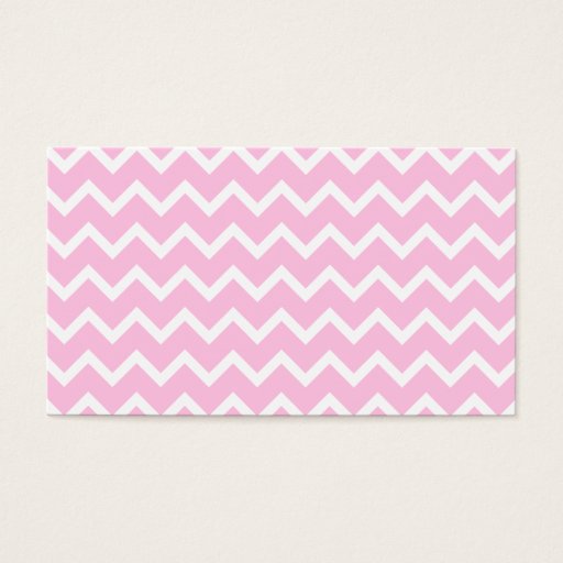 Customizable Pale Pink and White Zigzag Pattern. Business Cards