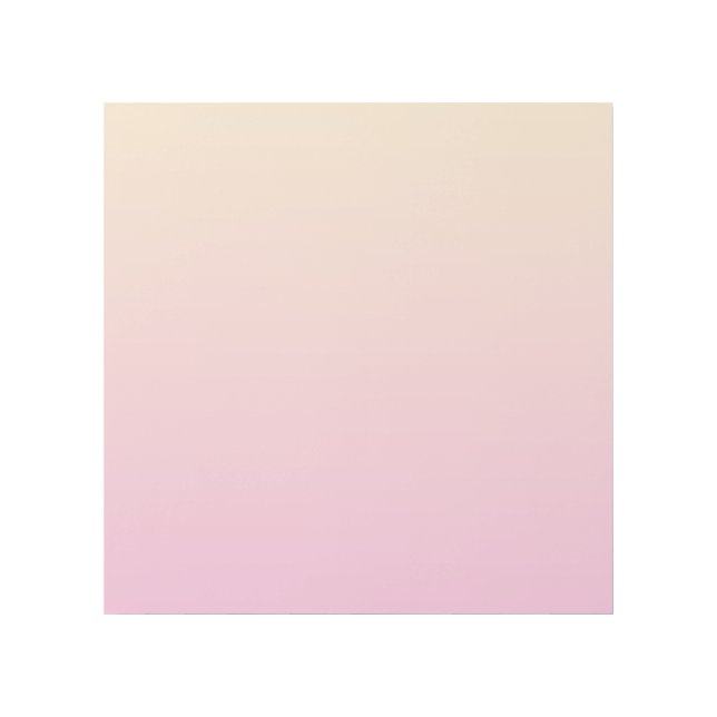 Pale pink and yellow gradient background gallery wrap (Front)