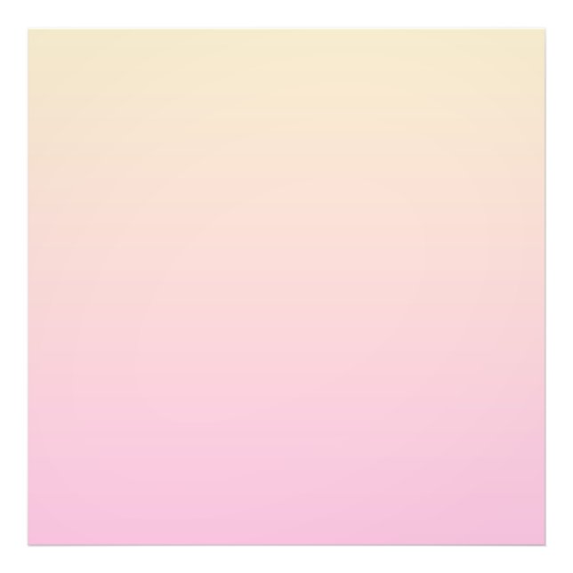 Pale pink and yellow gradient background photo print (Front)