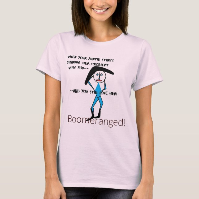 Pale Pink -  Auntie Love Tee  Boomeranged (Front)