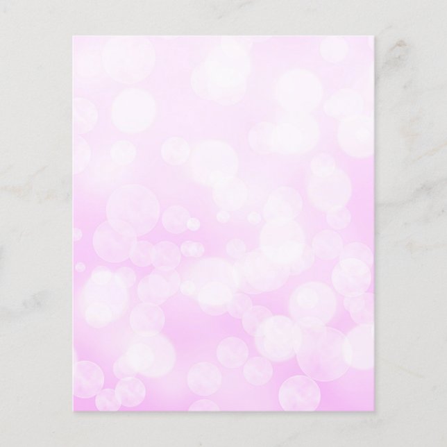 Pale Pink Bokeh Scrapbook Paper (Front)