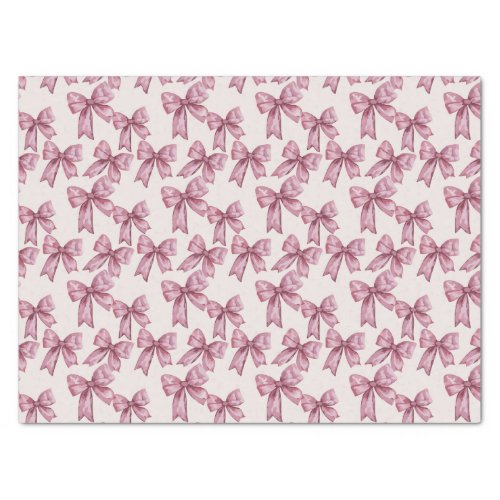 Pale Pink Bows Tissue Paper