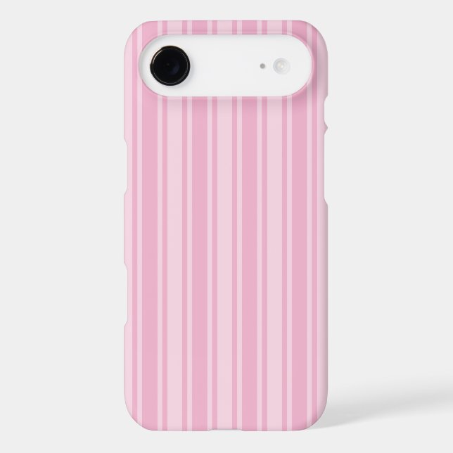 Pale pink candy stripes Case-Mate iPhone case (Back)