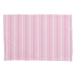 Pale pink candy stripes pillow case