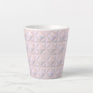 Pale Pink Ceramic Tile Latte Mug