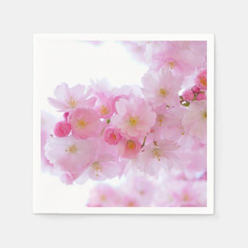 Pale Pink Cherry Blossoms Napkins