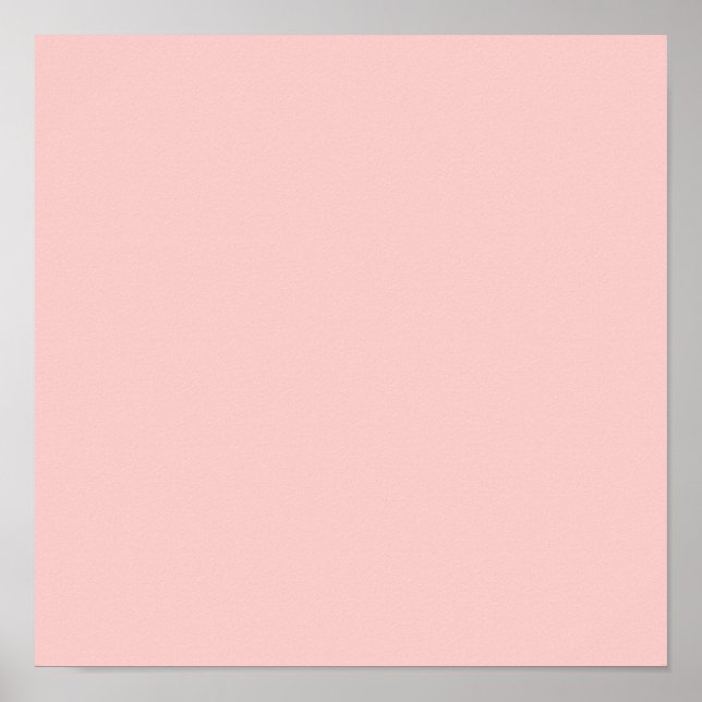 Pale Pink Classic Colored Poster (Front)