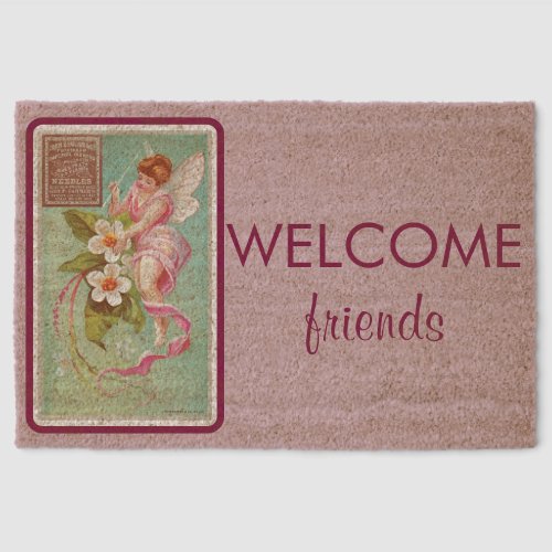 Pale Pink Fairy Dust Coir Mat Pale Pink Fairy Dust Coir Mat