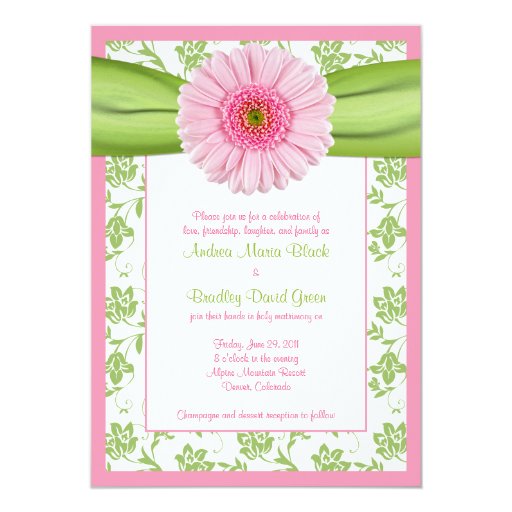 Pale Pink Wedding Invitations 7