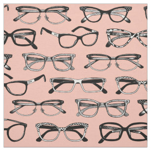 Pale Pink Glasses, Eyeglasses, Eyewear Fabric