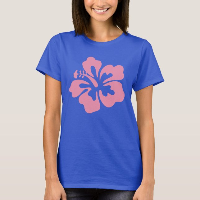 Pale Pink Hibiscus T-Shirt (Front)