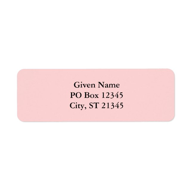 Pale Pink Label (Front)