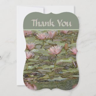 PALE-PINK LOTUS BLOSSOMS/THANK YOU