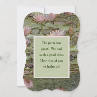 PALE-PINK LOTUS BLOSSOMS/THANK YOU