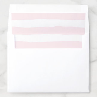 Pale pink modern stripes envelope liner