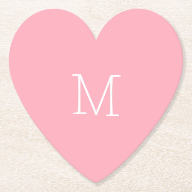 Pale Pink Paper Coaster (Front)