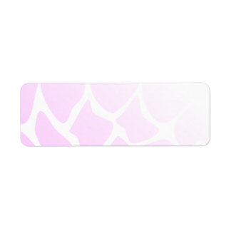 Pale Pink Pattern. Label