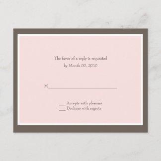 Pale Pink Reply cards