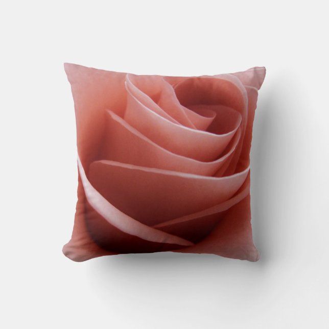 Pale Pink Rose Pillow (Front)