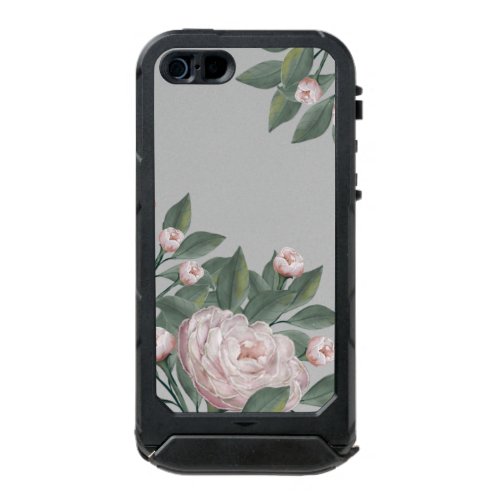 Pale Pink Roses With editable background   Waterproof Case For iPhone SE55s