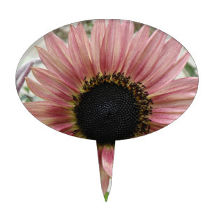 Pale Pink Sunflower Cake Topper