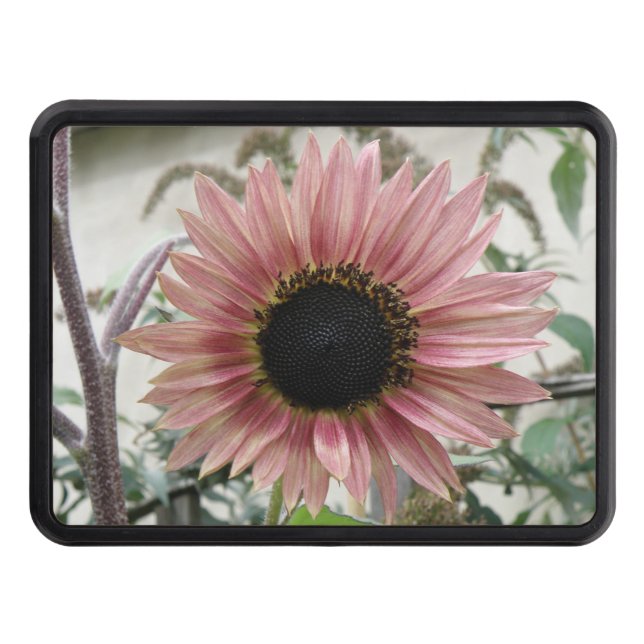 Pale Pink Sunflower Hitch Cover (Front)