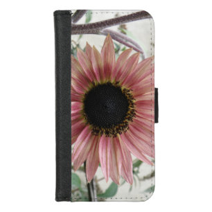 Pale Pink Sunflower iPhone 8/7 Wallet Case