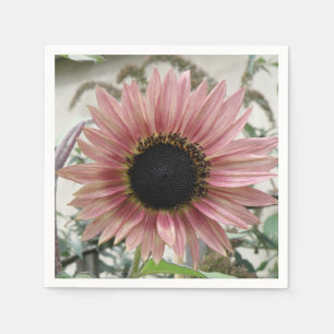 Pale Pink Sunflower Napkins